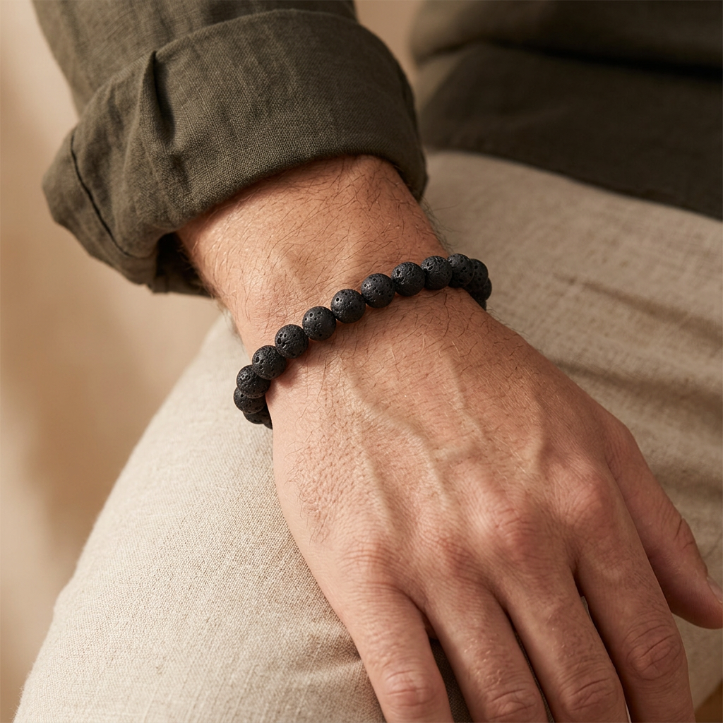 Vulcan Lava Armband buren på modell